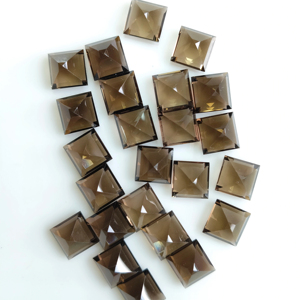 ควอตซ์สโมคกี้ธรรมชาติ 9 มม. ทรงสี่เหลี่ยมเจียระไนแบบสเต็ปคัท คุณภาพดีที่สุด พลอยเม็ดเดี่ยวสำหรับทำเครื่องประดับและสร้อยคอ - Product Image 2