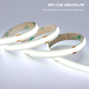 Striscia LED COB 48V, 20m, Bianco Freddo, 8W/M, 480 LED/M, CRI 92, Flessibile e Tagliabile, Alimentazione 110V - Product Image 5