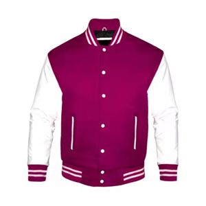 Veste de sport de haute qualité pour hommes, style universitaire, personnalisable, avec lettres brodées, impression personnalisée, style baseball, grande taille. - Product Image 4