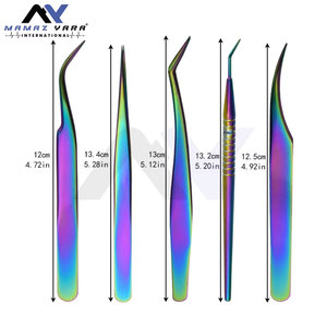 Ensemble de 5 pinces à épiler en acier inoxydable de qualité supérieure pour extensions de cils et épilation des sourcils, pour femmes et hommes - Product Image 6