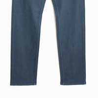 Celana Jeans Pria Katun Murni Ramah Lingkungan Cepat Kering Ringan Kaku Indigo Selvedge 90an Model Lurus Longgar Kasual