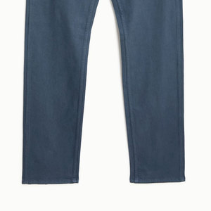 Mens Pure Cotton Breathable Eco-Friendly Canvas Lightweight Rigid <b>Jeans</b> for <b>Indigo</b> Selvedge 90s Straight Leg Loose Fit Workwear - Product Image 2