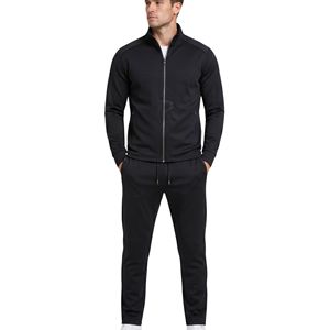 Trajes Deportivos para Hombre con Rayas Tricolor Azul Marino Oscuro, Ropa Deportiva de Poliéster Premium Transpirable y Resistente - Product Image 4