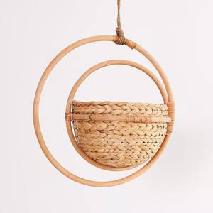 Meilleure vente pas cher prix jardinières porte-pots de jardin paniers suspendus panier de plantes en rotin pots d'intérieur support pour plantes - Product Image 2