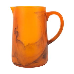 Jarra de Resina Hecha a Mano por los Mejores Artesanos, Calidad Premium, Diseño Personalizado en Forma de Remolino Color Albaricoque, Apta para Lavavajillas, Ecológica, NEHA - Product Image 4