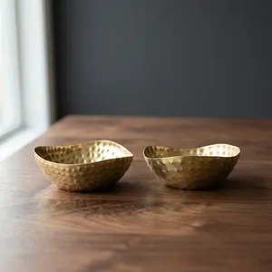 Premium <b>Hammered</b> Brass Tea Light <b>Holder</b> Decorative Votive Candle <b>Holder</b> Traditional Brass Home Decor for Tabletop and Events - Product Image 3