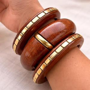 Bracelets en émail et bois multicolores personnalisables, artisanat naturel, bracelet tendance, vente chaude - Product Image 4