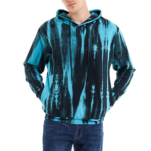 Sweat à capuche unisexe d'hiver de haute qualité, couleur unie, design tendance, tie-dye, séchage rapide, respirant, en polaire - Product Image 1