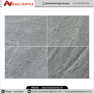 Panneaux en pierre d'ardoise naturelle gris argenté pour un revêtement mural élégant et une décoration intérieure - Product Image 6