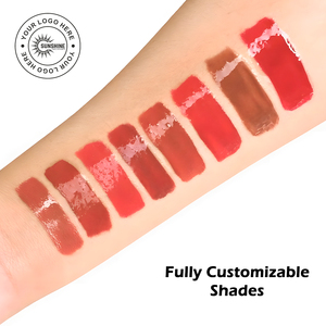 Gloss liquide teinté effet mouillé Plum Pop, finition naturelle, maquillage direct usine, sans ingrédients chimiques nocifs - Product Image 6