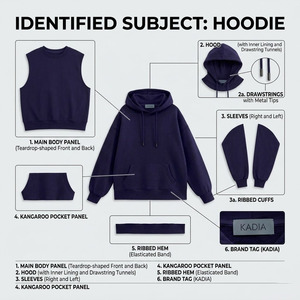 Vente en gros de sweats à capuche unisexes de haute qualité, streetwear, avec logo personnalisé, sweats à capuche et sweats pour hommes - Product Image 6