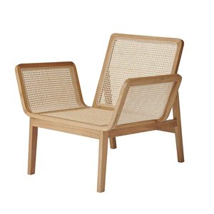 Chaise de salle à manger en teck massif imperméable avec accoudoirs, design moderne pour appartement, villa, hôtel et usage domestique - Product Image 4
