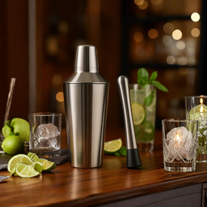 ชุดเชคเกอร์ค็อกเทลสแตนเลสสตีลทันสมัย 500 มล. พร้อมหัวบดในตัว ชุดอุปกรณ์บาร์ในครัวเรือน พร้อมที่กรองในตัว อุปกรณ์บาร์เทนเดอร์ อุปกรณ์เสริมบาร์ - Product Image 4