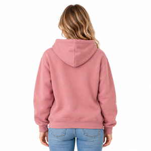 Sweat à capuche rose pour femme, motif universitaire, pull-over graphique, devant XXS, Spandex/Coton, tenue de campus, vente en gros, vêtements OEM ODM - Product Image 6