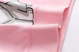 Sudadera con capucha oversize para niñas, de moda, con bloques de color, de forro polar, con hombros caídos, tipo jersey para niños - Product Image 4