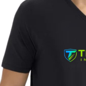 T-shirt en coton à col en V pour homme, coupe classique, respirant, streetwear décontracté, haut essentiel, fabrication OEM ODM personnalisée - Product Image 5
