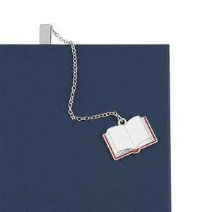 Marque-page en zinc plaqué or avec logo émaillé personnalisé, motif traditionnel, impression sérigraphique – Cadeau mignon pour la rentrée scolaire et les diplômes - Product Image 4