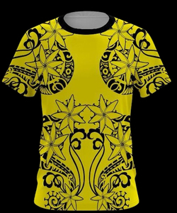 Camiseta de Manga Corta con Estampado Polinesio 3D Vintage, Diseño de Tatuaje de Flores de Samoa, para Hombre y Mujer, Estilo Urbano, Sublimación - Product Image 6