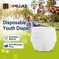 Couches-culottes jetables Kimlead à forte absorption pour enfants plus âgés et adolescents, respirantes, pour l'insomnie nocturne et l'incontinence, vente en gros OEM