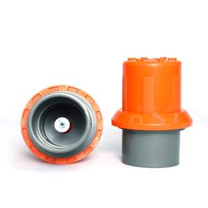 Valve de vidange goutte-à-goutte en PVC avec joint en caoutchouc orange, pour système d'irrigation agricole, pour élimination des débris et nettoyage des conduites d'eau en PVC vierge - Product Image 6