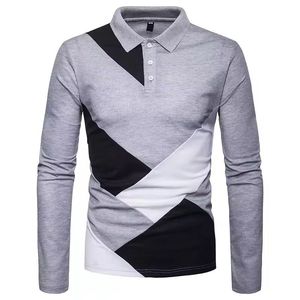 Wholesale 100% Cotton Long Sleeve Men's Polo Shirts Custom Logo Printing Embroidery Plain Work Long Sleeve Polo Shirt Men - Product Image 3