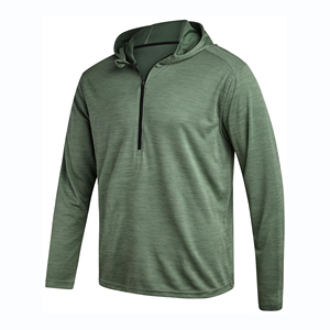 Sweat-shirt à col zippé pour homme, décontracté, tricoté, pour usage quotidien, en mélange de coton et 100% polyester, modèle Marital - Product Image 4