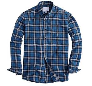 Chemise en flanelle à logo personnalisé pour hommes, top ventes, chemise en coton de haute qualité en coton avec manches longues et couleurs unies, saison d'automne - Product Image 6
