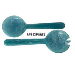 Servidor de Ensalada de Resina, Exportador Indio, Juego de Cubiertos de Resina (Tenedor y Cuchara) para Uso Doméstico y en la Cocina, Tamaño Personalizado por MN EXPORTS - Product Image 4