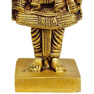 Escultura hecha a mano de 7 pulgadas Shri Swaminarayan Ji en latón, hecha en India para regalar - Product Image 4