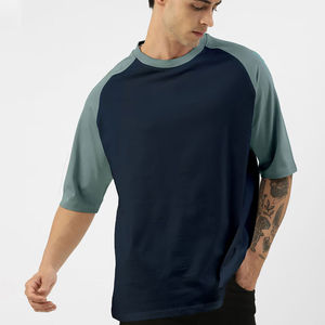 เสื้อยืดโอเวอร์ไซส์คุณภาพสูง ผ้าฝ้าย 100% สำหรับผู้ชาย พิมพ์โลโก้ด้านหน้าตามสั่ง ระบายอากาศได้ดี ไซส์ใหญ่ ราคาขายส่ง - Product Image 5