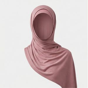 Hijab châle en jersey de coton de haute qualité, imprimé numériquement, respirant, pour femmes, mode musulmane, usage quotidien - Product Image 1