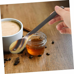 Cuchara de cuerno de búfalo hecha a mano de calidad mayorista, impermeable, pulida, de color natural, la mejor para uso doméstico, café, animales, Navidad - Product Image 6
