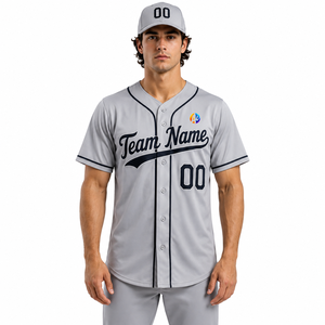 Maillot de baseball haut de gamme conçu avec un tissu extensible pour les clubs sportifs et les matchs de baseball organisés, offrant un confort durable pour les équipes. - Product Image 1