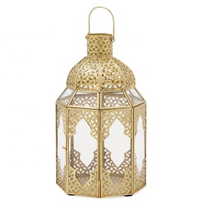 Wholesale Moroccan Style Handmade Festive Home Decorative <b>Gold</b> Metal Moroccan Candle Holder <b>Lanterns</b> - Product Image 2