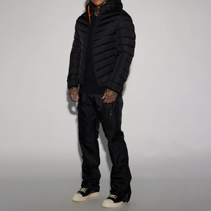 Veste matelassée unisexe personnalisée de haute qualité, style décontracté, col montant brillant, à capuche, vente en gros, toutes tailles - Product Image 2