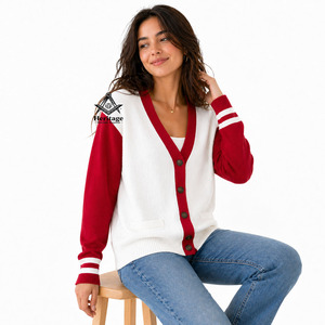 Cárdigan de punto con botones para fraternidad, con logotipo bordado de letras griegas de Delta Sigma en acrílico, personalizado, venta al por mayor de regalia masónica hereditaria - Product Image 4