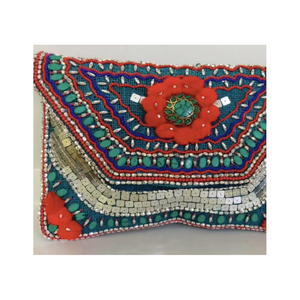 Bolsos de mano de noche de lujo para mujer, monedero de fiesta bordado con diamantes de imitación de cristal, decoración de piedra, bolso de noche Ele - Product Image 2
