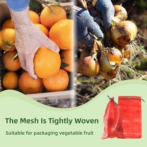 <b>Mesh</b> Onion Bags,<b>Mesh</b> Produce Bags Hanging Reusable Breathable Vegetable Storage <b>Net</b> Bags with Drawstring - Product Image 4
