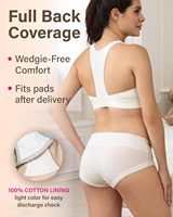 Culotte de maternité pour femme, antibactérienne, sans armatures, structure lisse et flexible, respirante, taille confortable et soutenante, pour un confort optimal