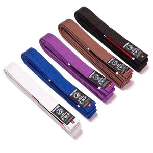 Ceinture de karaté Gi Arts Martiaux 100% Coton 100g Logo Personnalisé Unisexe Marron Rouge Noir Bleu Violet 2026 - Product Image 2