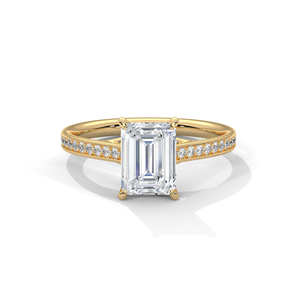 Elegant Gold Silver Ladies Radiant Cut <b>Ring</b> 4.25 CTS Moissanite CVD Colour Stone CZ EGL VVS2 D VS1 Jewelry - Product Image 3