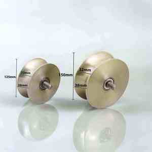 Rodillo Angular Moderno de Acero Pulido de Fácil Instalación, 75 mm, Componente de Hardware Resistente para Puertas - Product Image 3