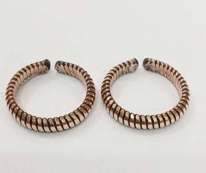 Anillos para Servilletas de Alambre de Cobre Puro Trenzado Estilo Americano, Unisex, Alivio para la Artritis, Salud de las Articulaciones, Acabado Antiguo, Duradero, 10g - Product Image 2