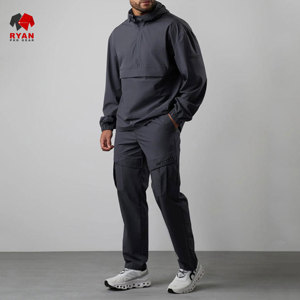 Ryan Pro Gear ชุดวอร์มสำหรับผู้ชายผ้าสวมใส่สบายทรงปกติมีดีไซน์ใส่โลโก้ได้ตามต้องการ - Product Image 1