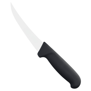 Couteaux à désosser à lame courbée avec manche ergonomique noir et tranchant en acier inoxydable pour la découpe de viande de volaille et la boucherie - Product Image 3