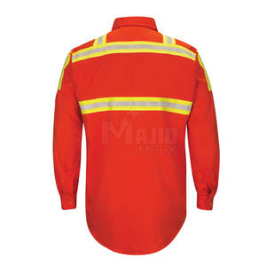 Chemise de travail pour homme à manches longues, boutonnée, professionnelle, décontractée, durable, coupe ajustée, chemise de travail boutonnée pour homme - Product Image 2