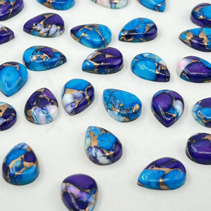 Turquesa Kingman Natural Violeta de Alta Calidad AAA+ en Tamaño Personalizado MM, Cabujón de Piedra Preciosa Suelta para Joyería - Product Image 5