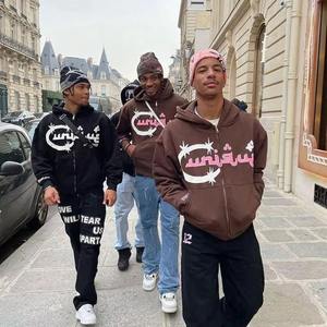 Sudaderas con Capucha Gruesas de Algodón para Hombre al por Mayor, Personalizadas con Impresión y Bordado, Sudaderas con Cremallera para Hombre - Product Image 4