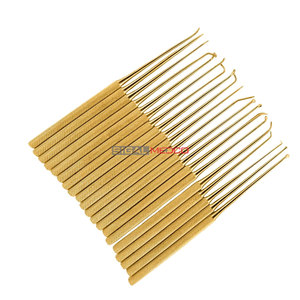 Micro Dissector Set 20 Pieces Gold Coated Manual CE Certified <b>Neurosurgery</b> <b>Instruments</b> Professional Surgical Precision - Product Image 5