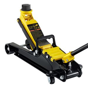 Martinetto idraulico da officina a basso profilo da 2,5 tonnellate, in acciaio resistente, con pompa a pistone singolo per auto, capacità 3 tonnellate - Product Image 1